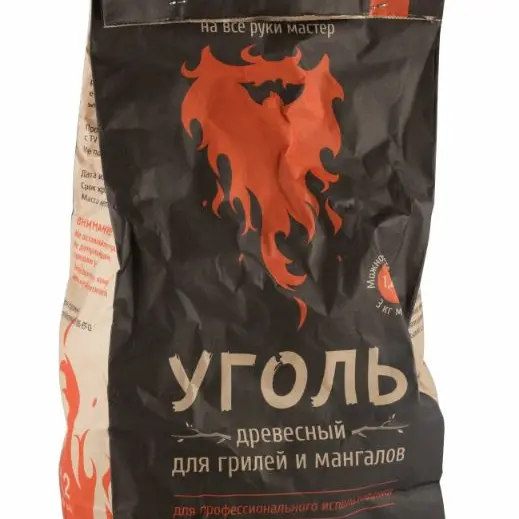 Уголь древесный в упаковке